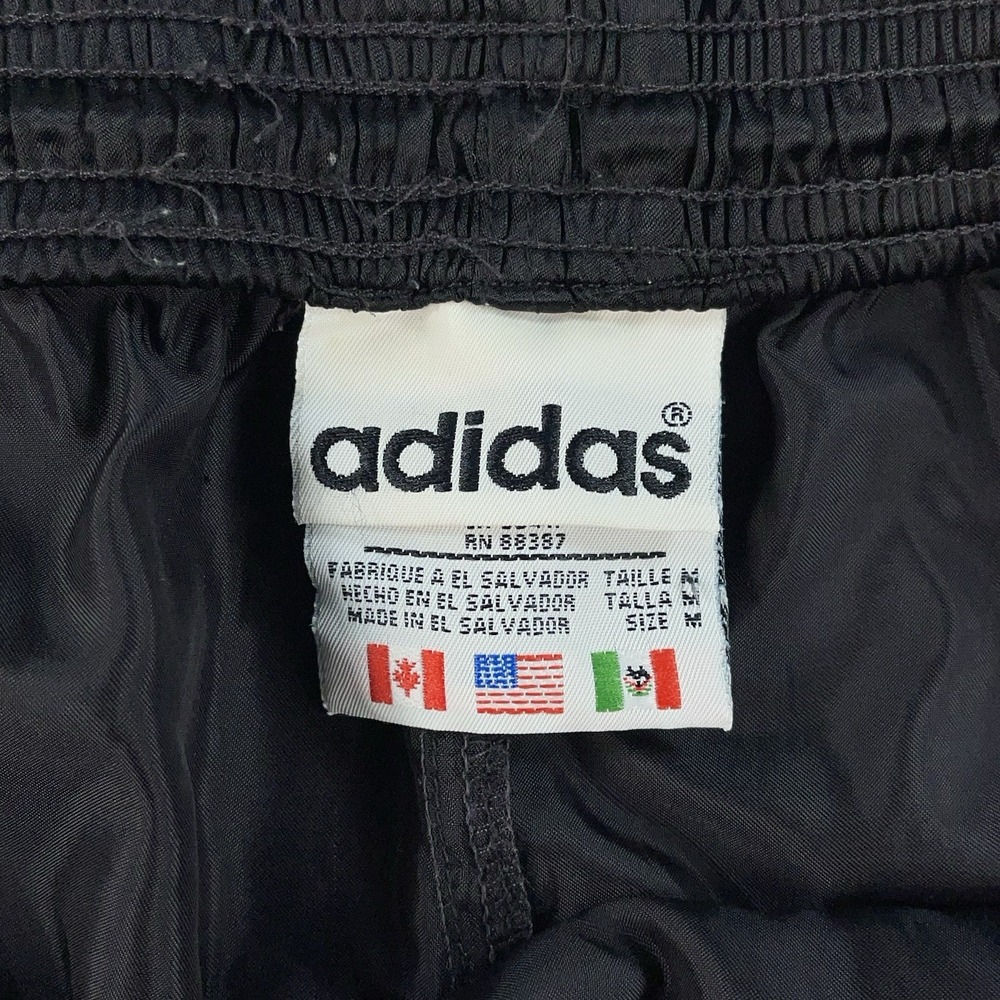 Vintage Adidas Nylon Shorts 80s M Sprinter Shiny Satin Retro Glanz Vigo Soccer - Picture 5 of 16